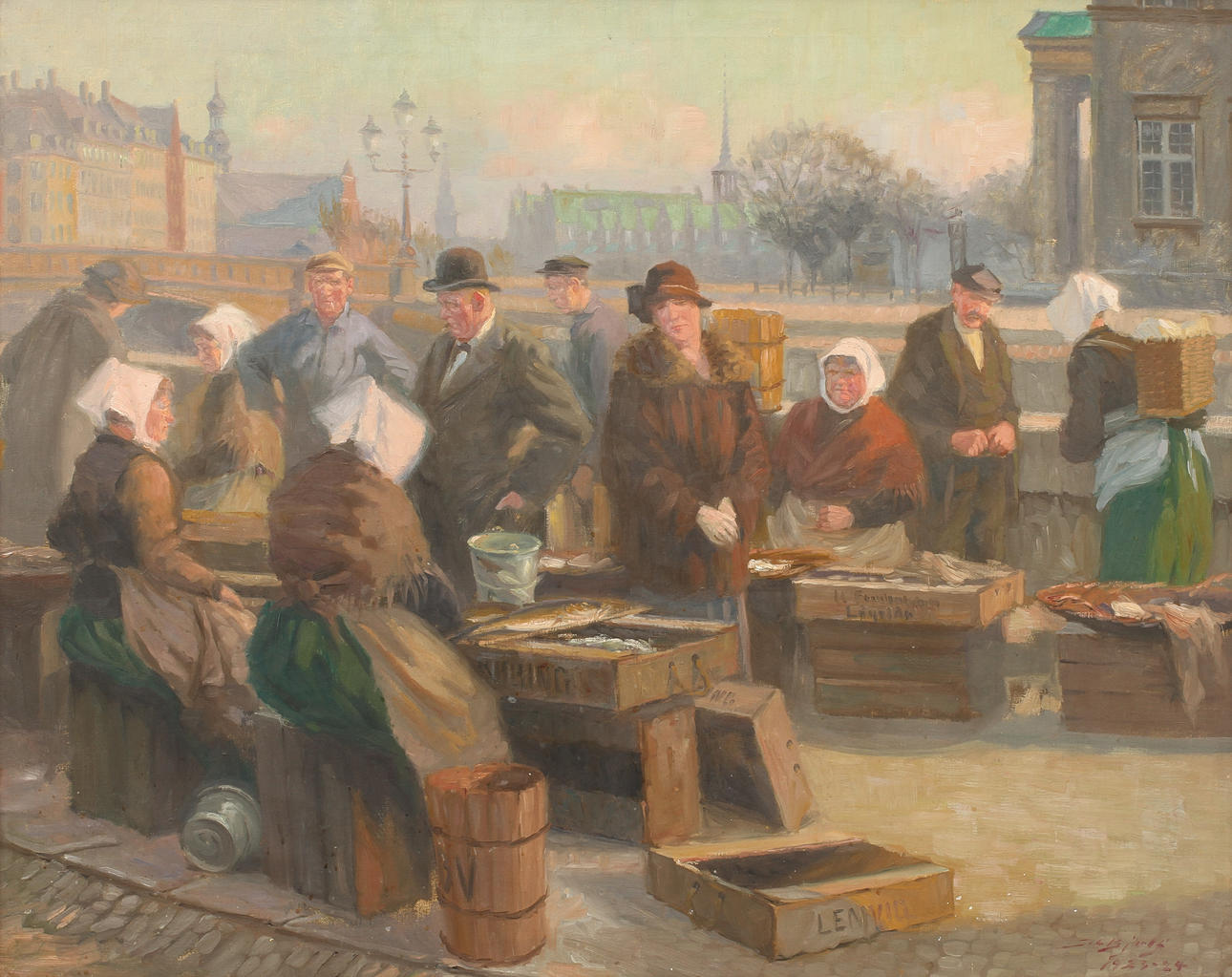 SÖREN CHRISTIAN BJULF, olja på duk, sign o dat 23-24.