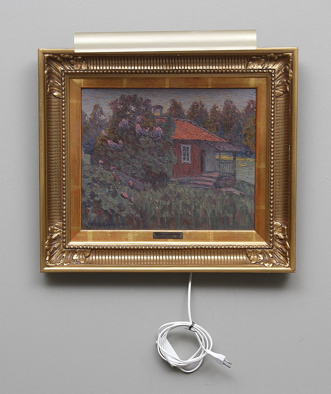 WILHELM EMANUEL BEHM. Olja på duk. Signerad och daterad 1911.