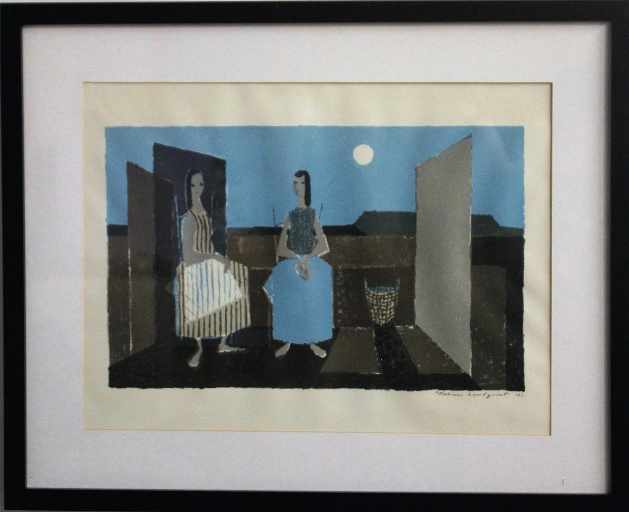 FABIAN LUNDQVIST. LITHOGRAPH signed.