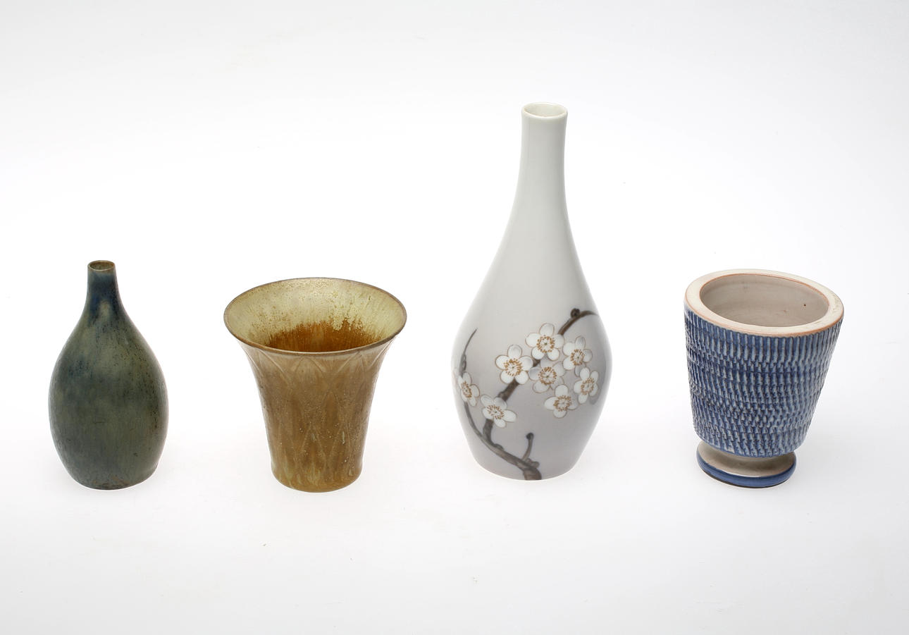 PARTI keramik, 4 delar, vaser.