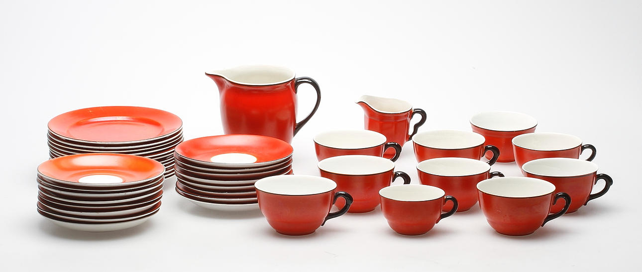 KAFFESERVIS, ca 40 delar, Gefle, 1930-tal.