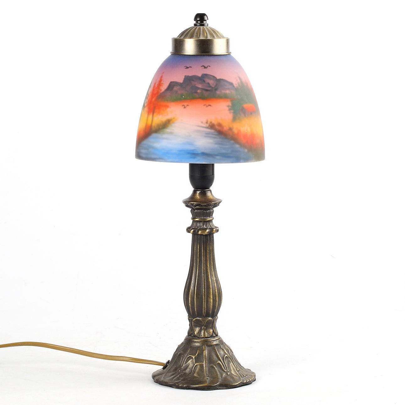 BORDSLAMPA, mässing, K-Fab, 19/2000-tal.