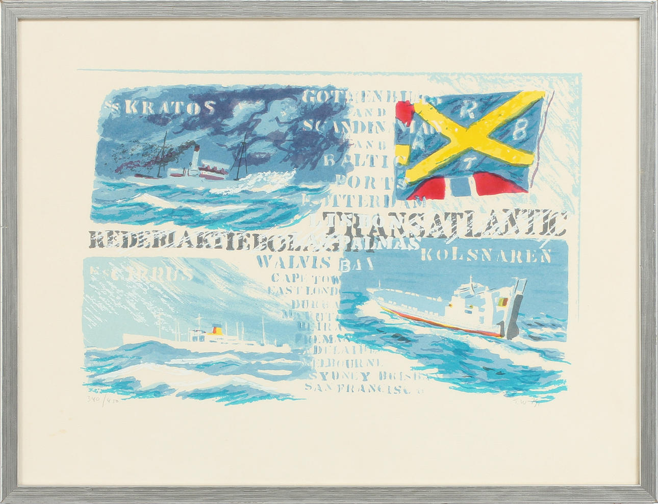 GÖSTA WERNER, litografi, sign o numr 340/480.