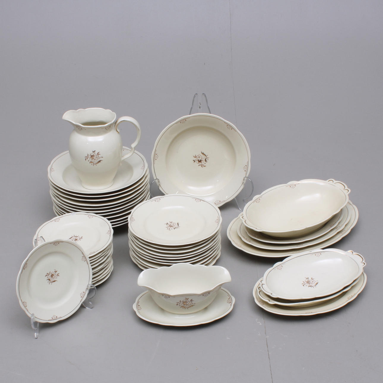 MATSERVIS 43 delar, ALP Lidköping, 1930-/40-tal.