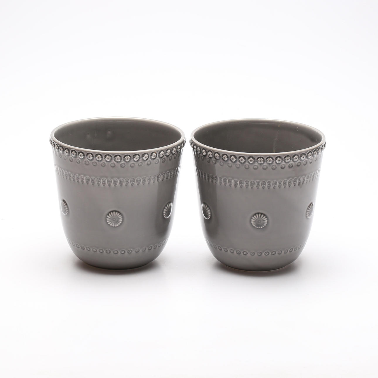 POTS, a pair, ceramic, Pottery Jo.