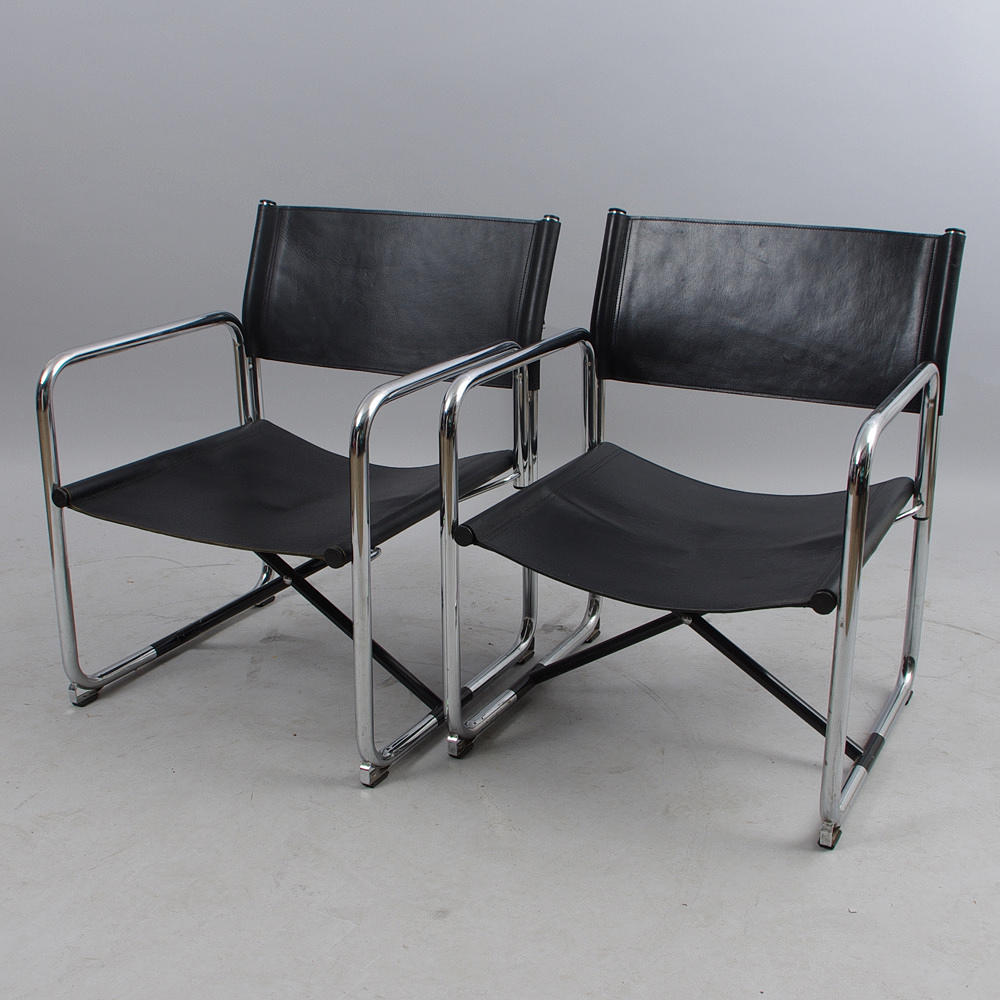 FÅTÖLJER, 1 par, "X-75", Börge Lindau & Bo Lindekrantz, för Lammhults.