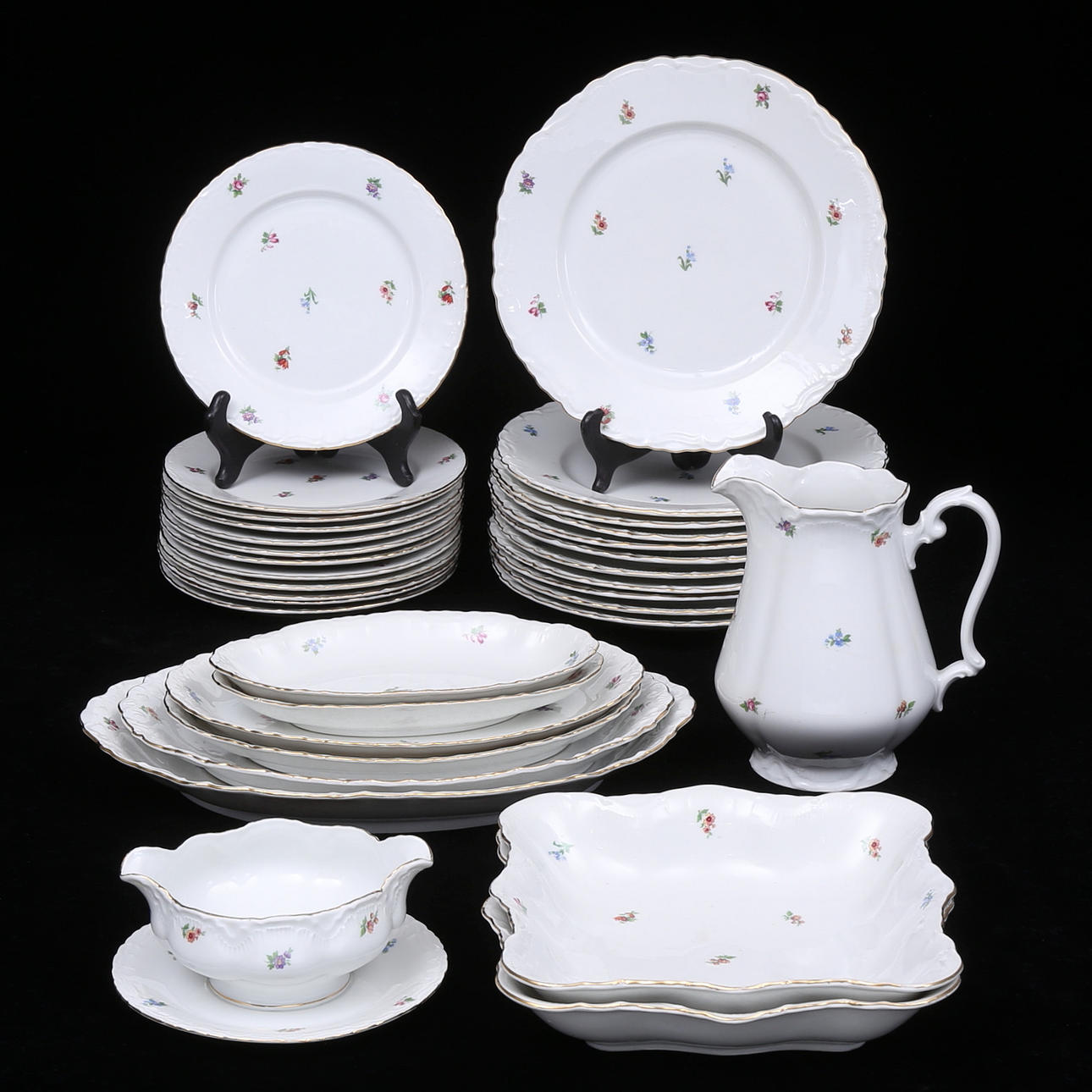 DINING SET, 33 pieces, porcelain, "Thun", Czechoslovakia.