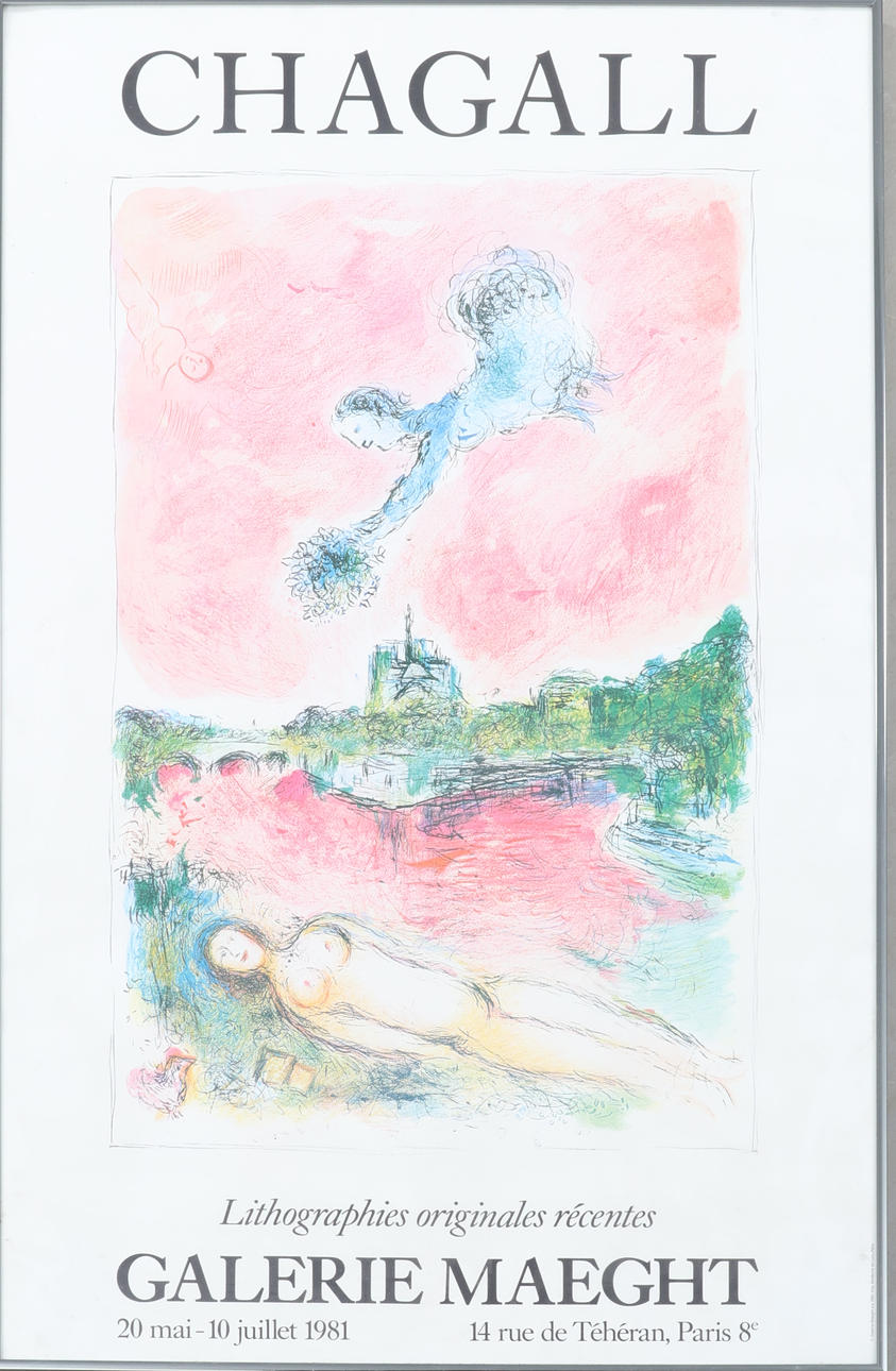 CARTEL DE LA EXPOSICIÓN, Marc Chagall, 1981.