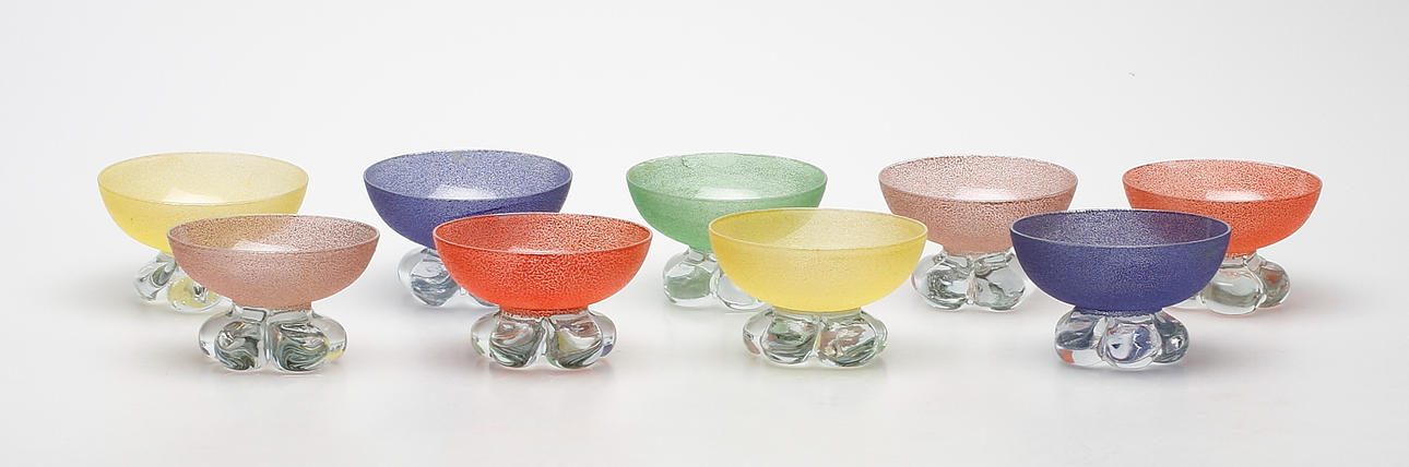 DESSERTSKÅLAR, glas, Sverige, 1960 tal.