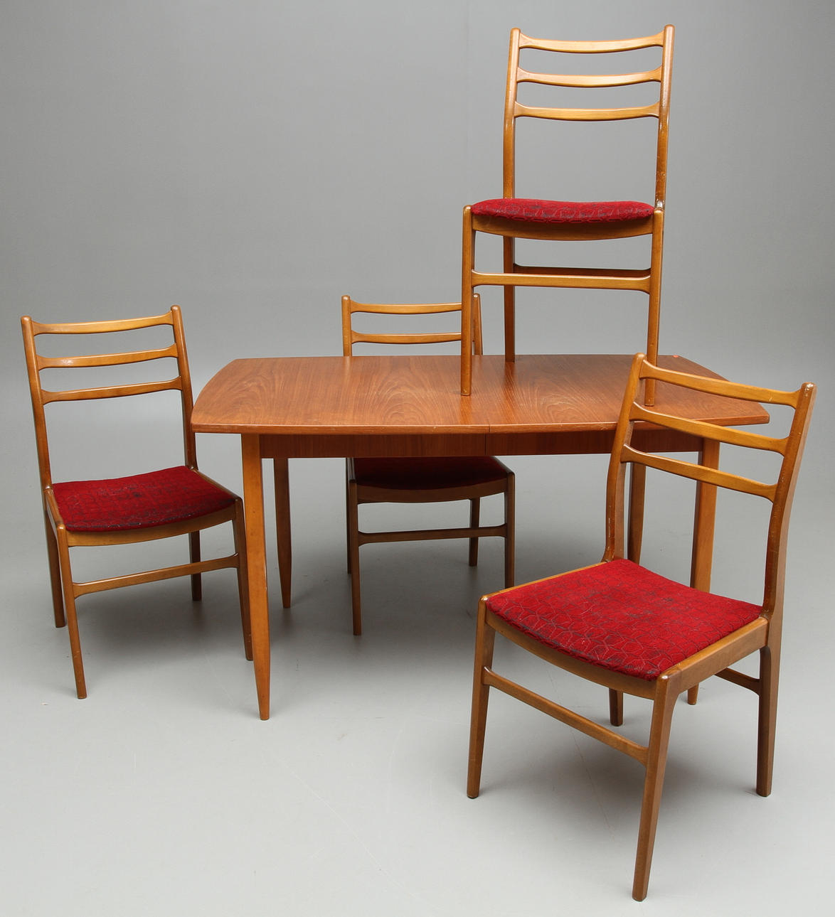 MATGRUPP, 5 delar, teak, 1950/60-tal.