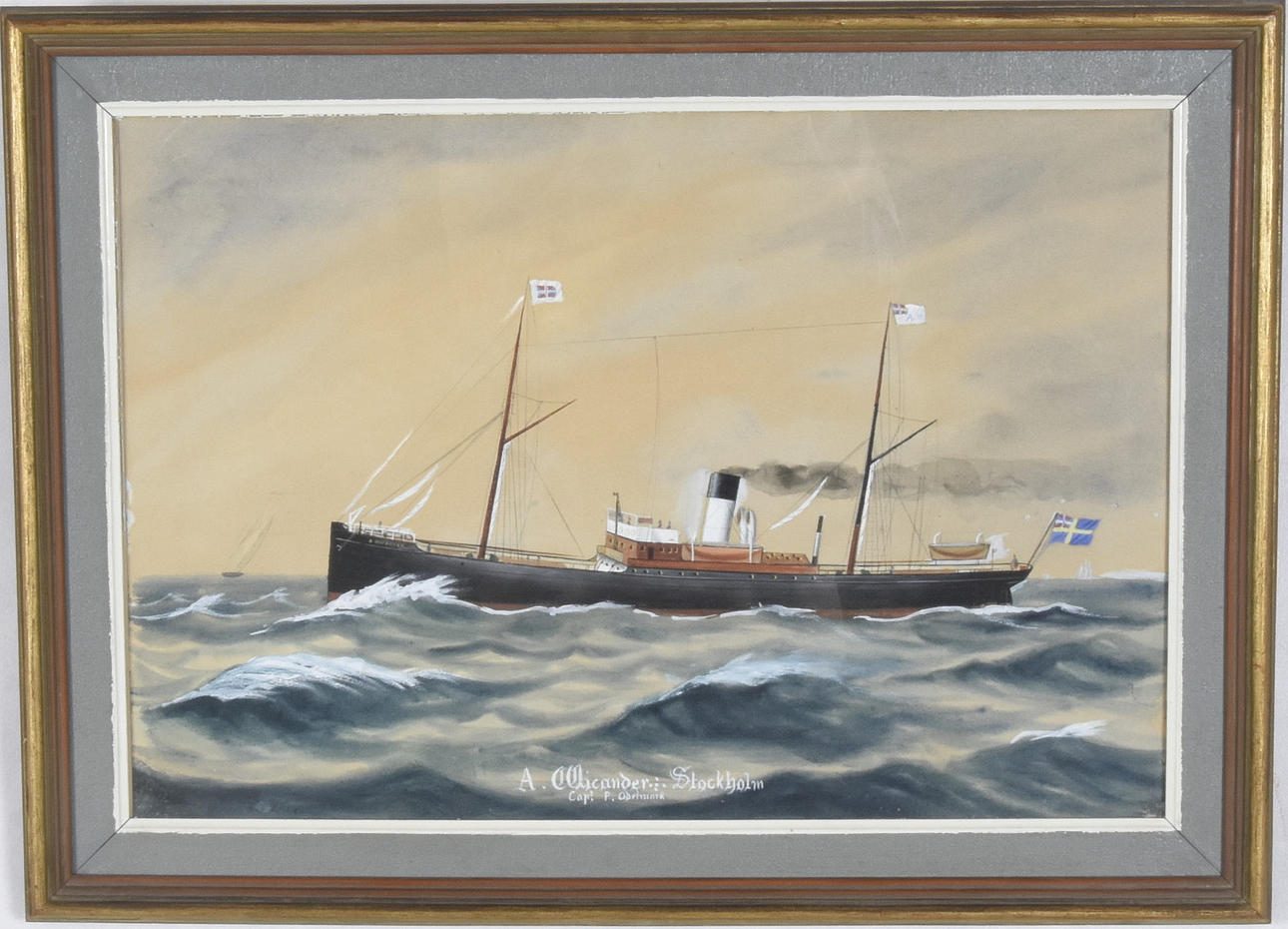 OIDENTIFIERAD KONSTNÄR. Gouache.