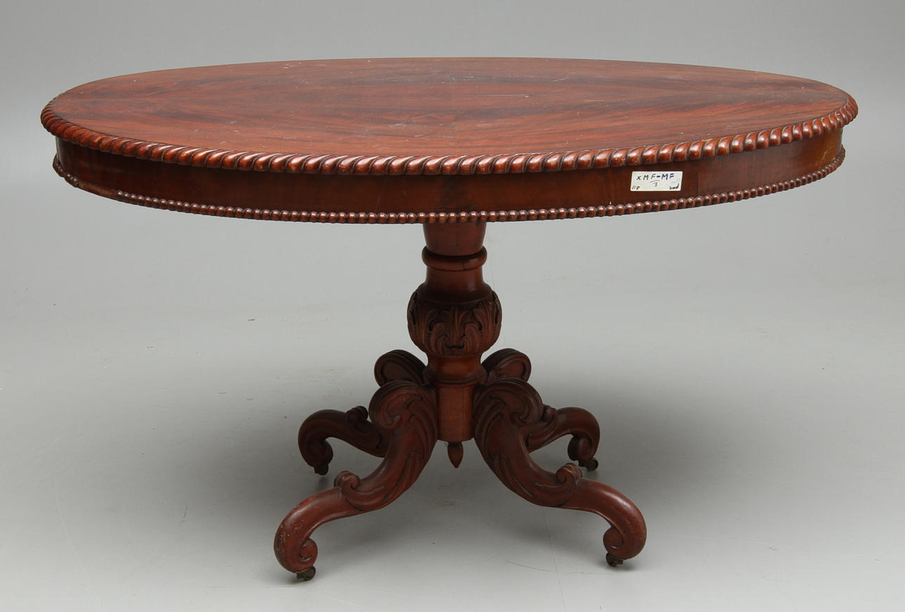SALONGSBORD, nyrokoko, mahogny, 1800-tal.