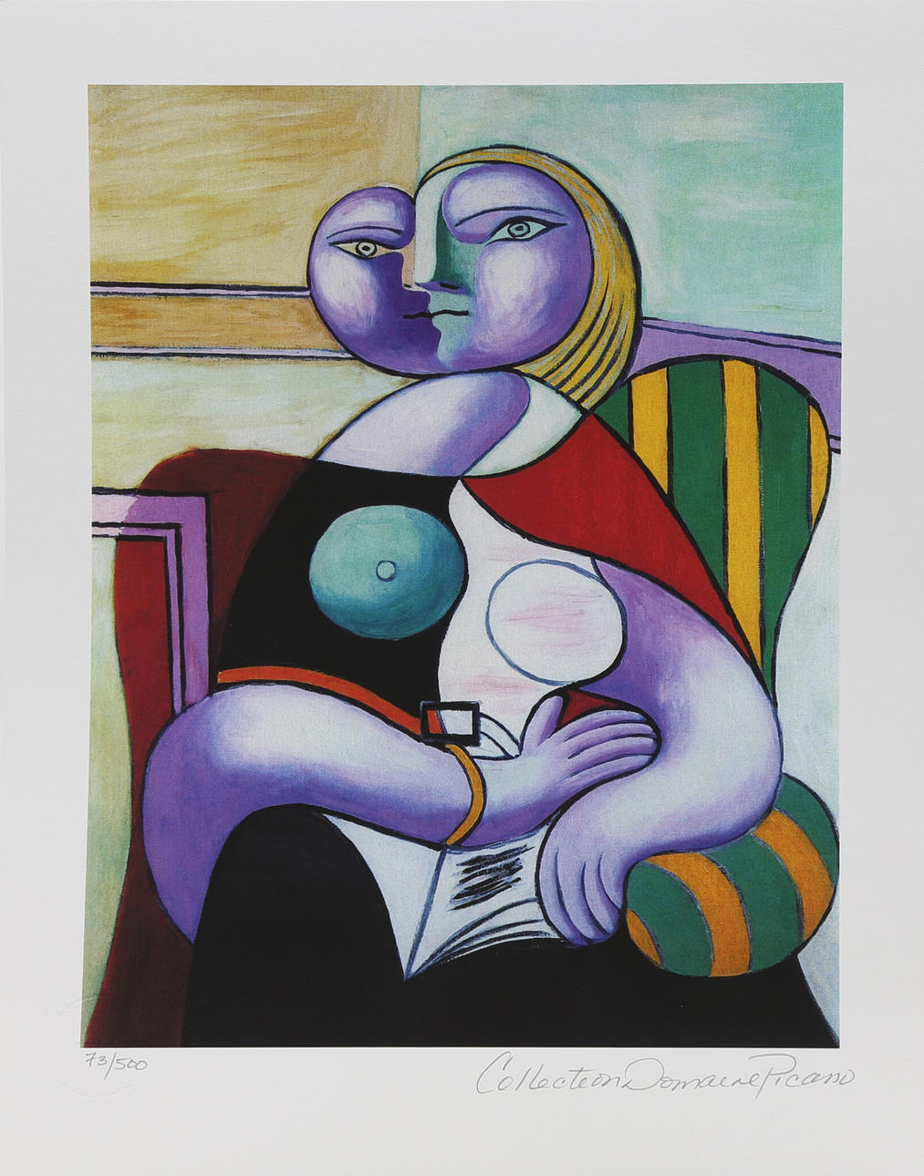 PABLO PICASSO. SEGÚN. Mujer sentada.