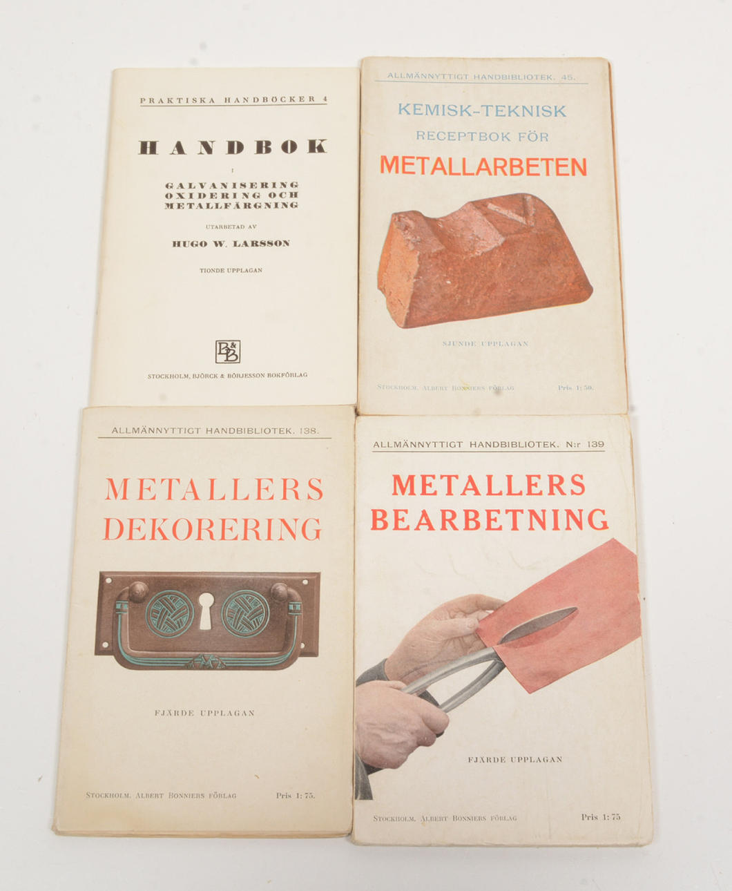 Metallarbeten mm. 4 volymer.