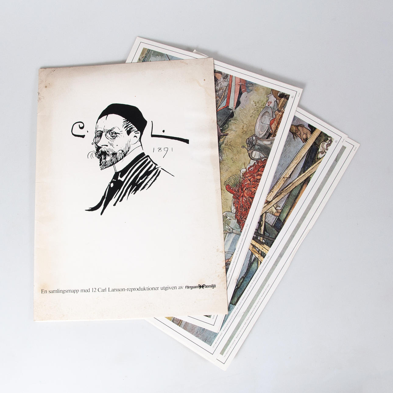 CARL LARSSON. EFTER. Mapp med 12 planscher.