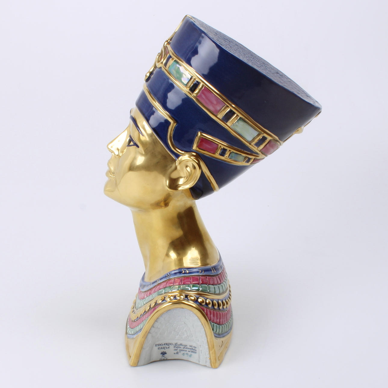 FIGURIN, Nefertiti, porslin, Edouardo Tasca, Italien, 1900-tal.