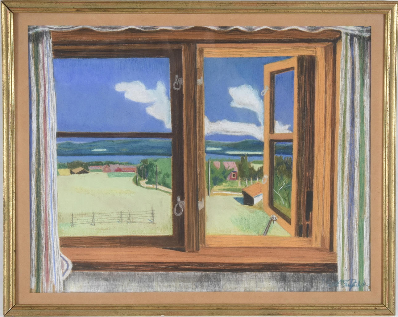 OIDENTIFIERAD KONSTNÄR. Pastell.