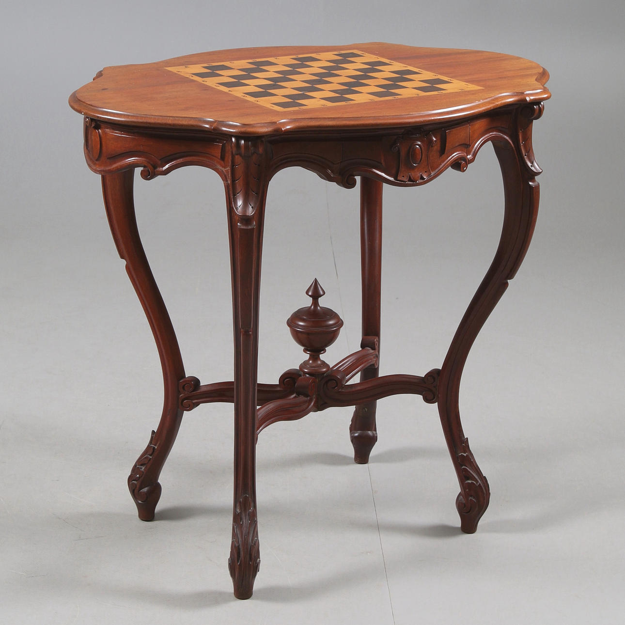 CHESS TABLE, neo-rococo, late 19th century.