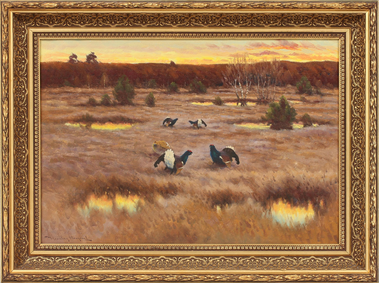 HENNING HOUGAARD, oil on canvas, sign.