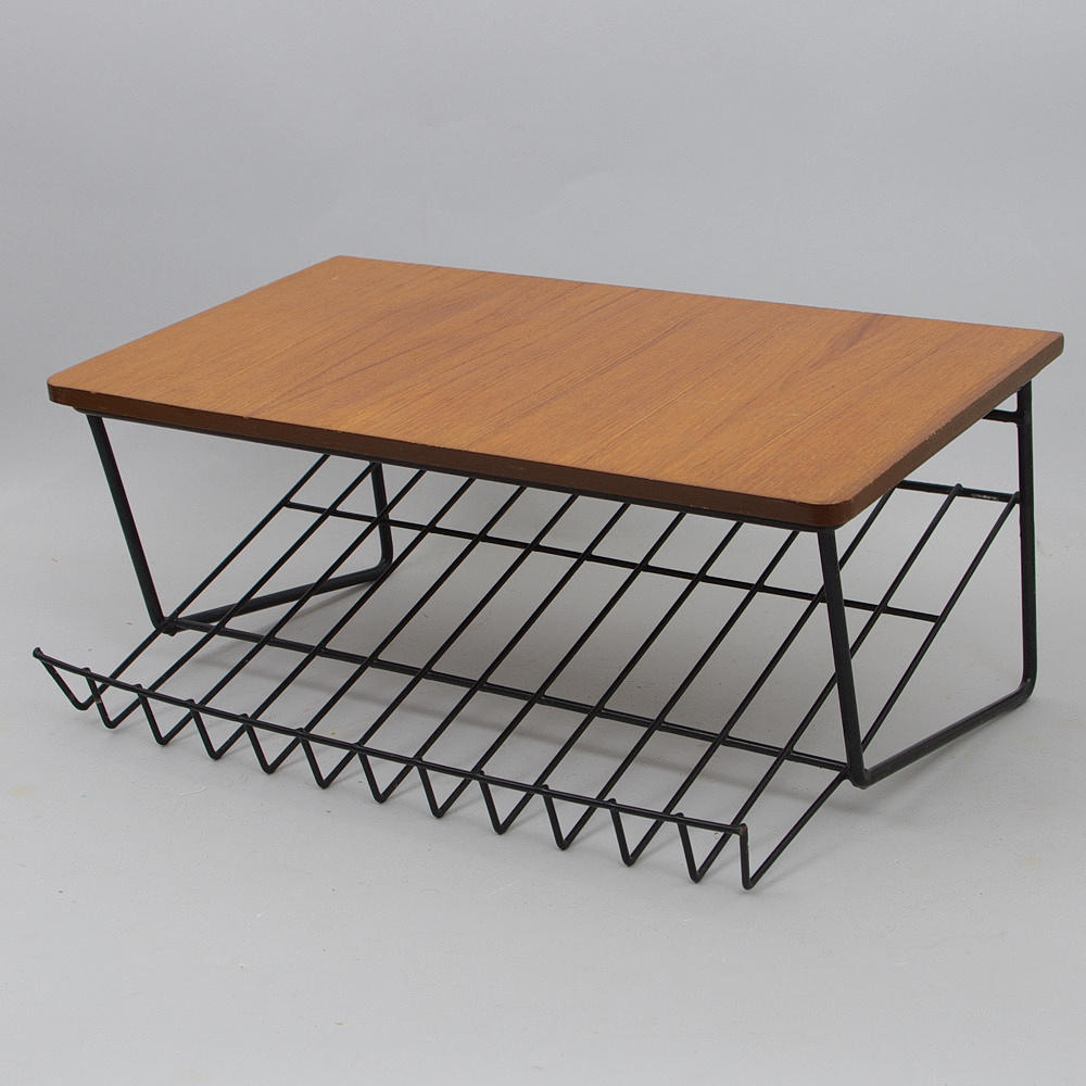 TIDNINGSHYLLA, teak, string, 1950/1960-tal.