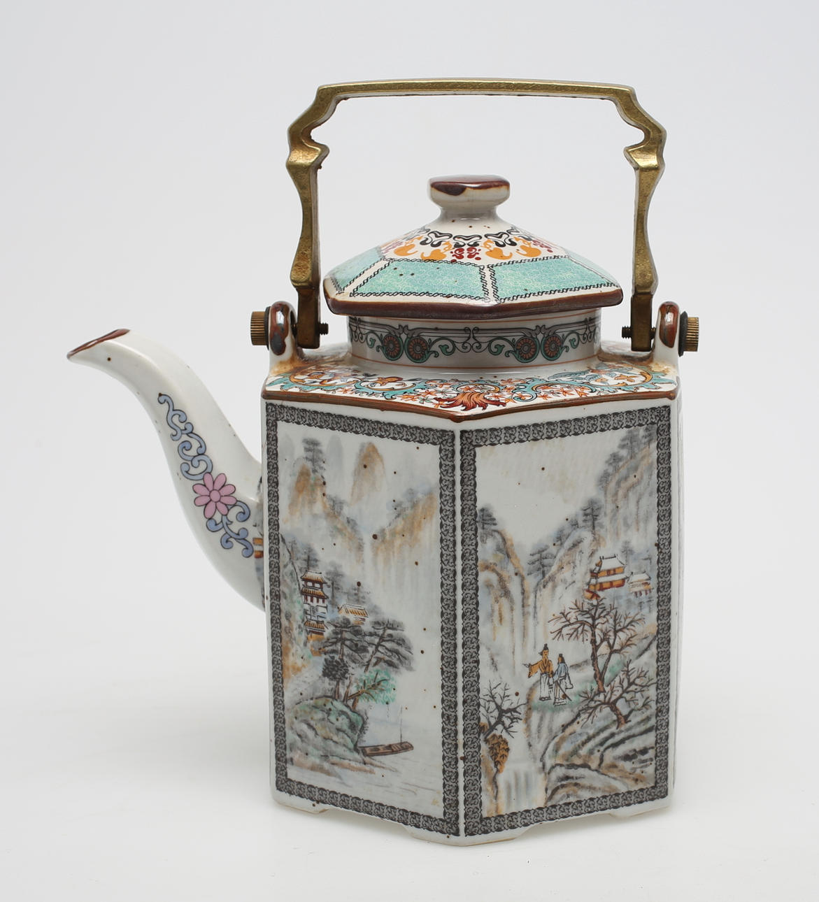 TEKANNA, porslin, Kina, 1900-tal.