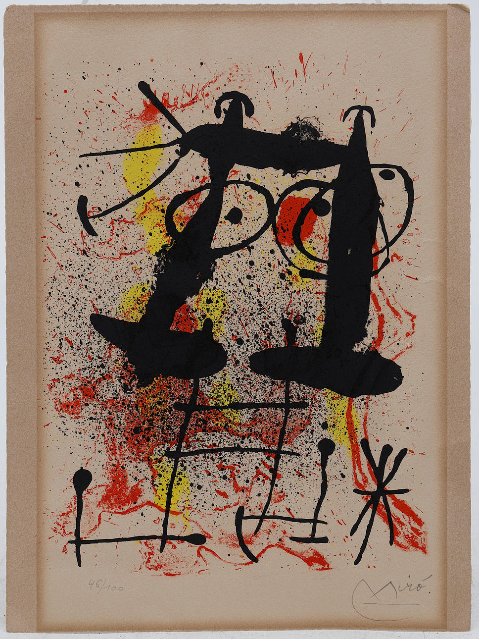 JOAN MIRÓ. “Silence…”.