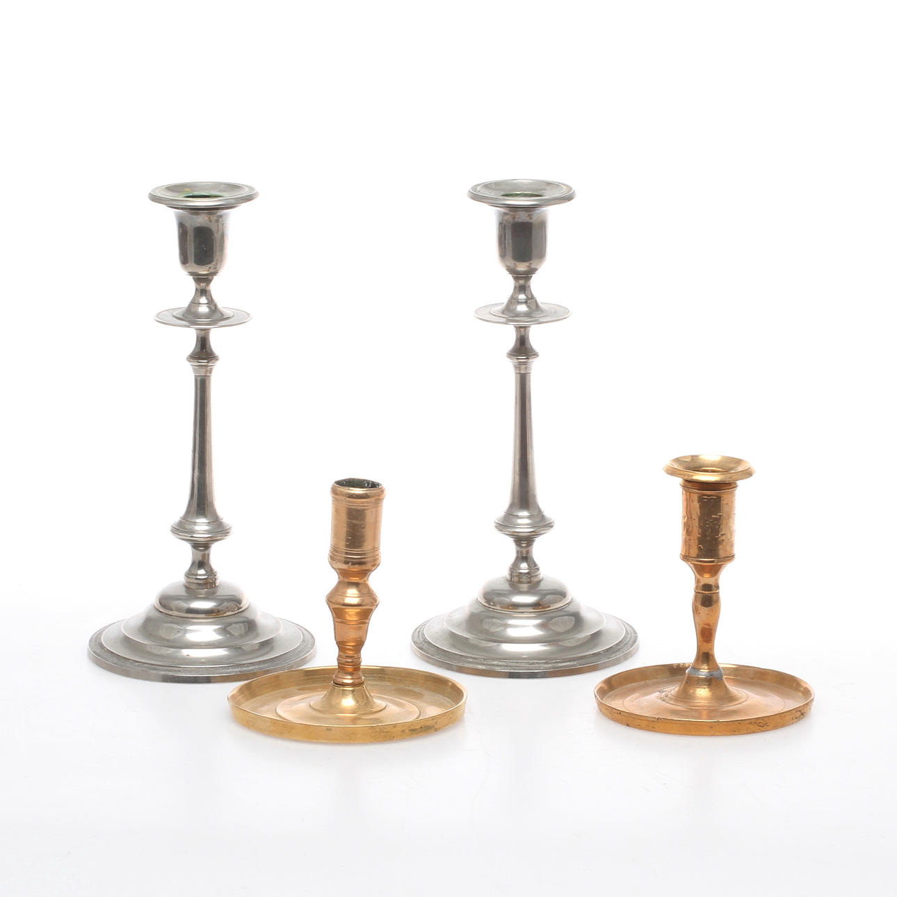 LJUSSTAKAR, 4 st, bla Westerås Metallfabrik.