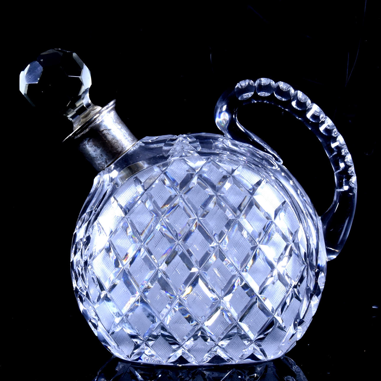 KARAFF, silver och kristall, Danmark.