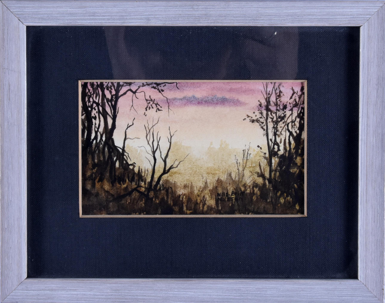 NILS-ERIK NILSSON. Akvarell.