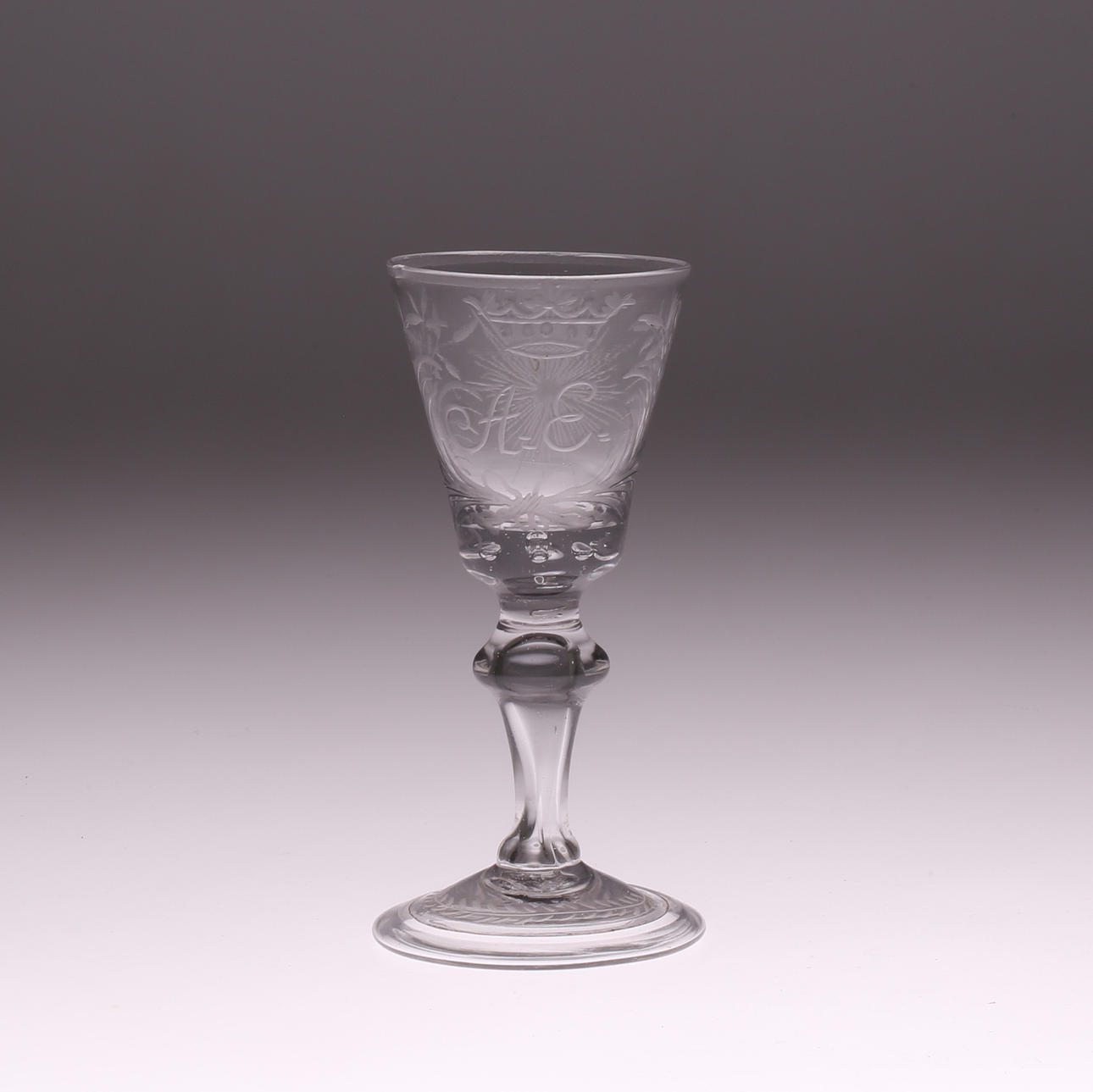 VINGLAS, Kungsholms glasbruk, 1700-tal.
