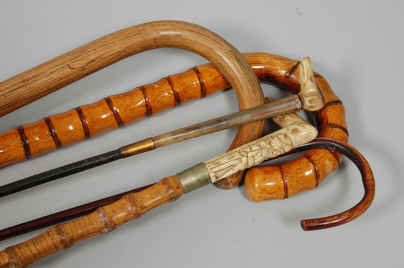 PARTI KÄPPAR / RIDPISKA, 5 st, 18-1900-tal.