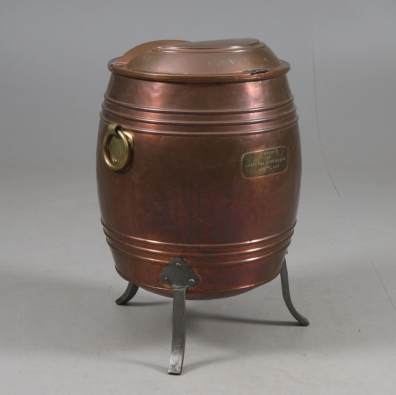 VATTENSÅ med SKOPA, metall, daterad 1900.