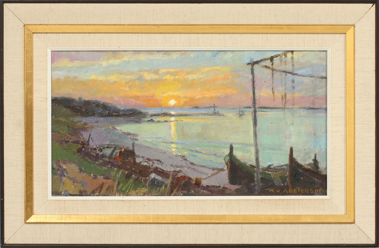 KARL VILHELM ANSTENSEN, olja på duk, sign.