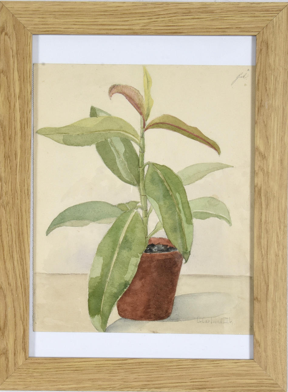 OTTO G CARLSUND. Watercolor.