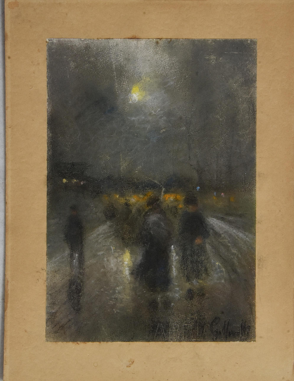 OIDENTIFIERAD KONSTNÄR. Pastell.