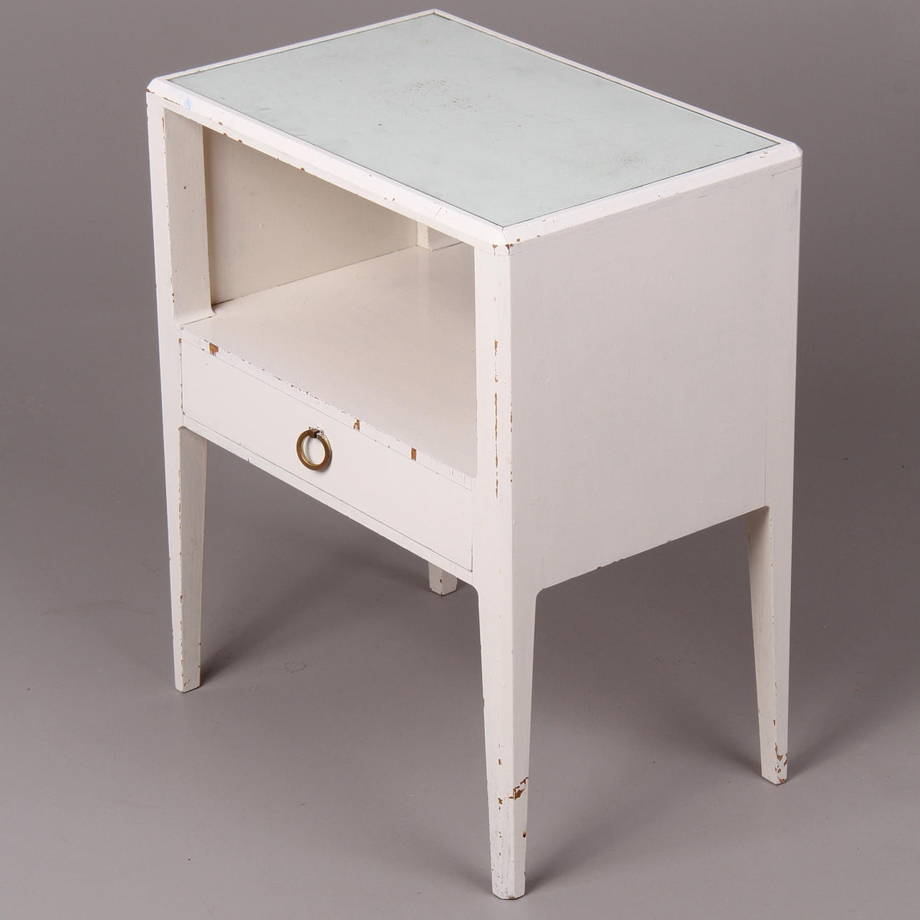 SÄNGBORD, AB Nordiska kompaniet Stockholm, brickmärkt.