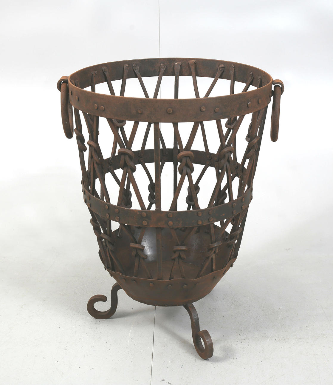 FIRE BASKET, forged, 1900-2000s.