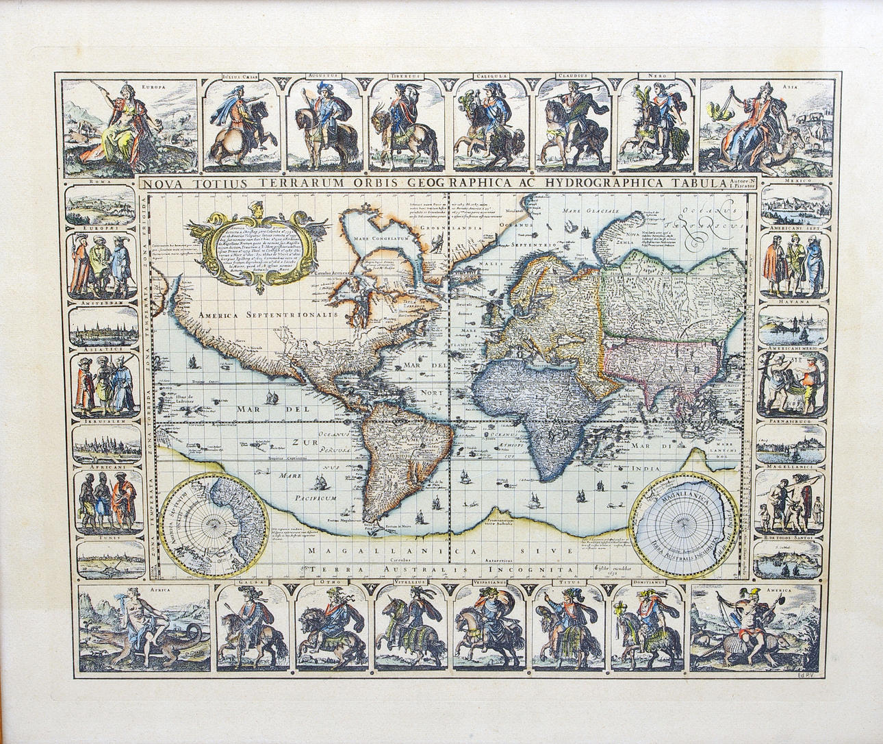 ÄLDRE TRYCK, världskarta.