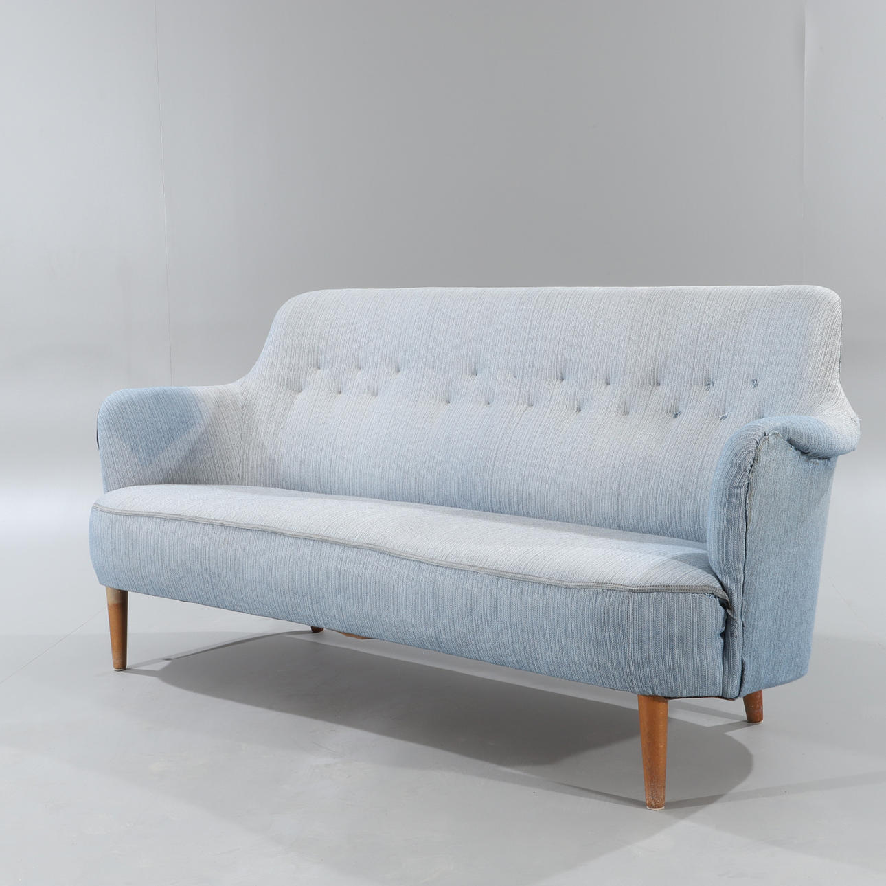 CARL MALMSTEN. Soffa, "Samsas", blå klädsel.