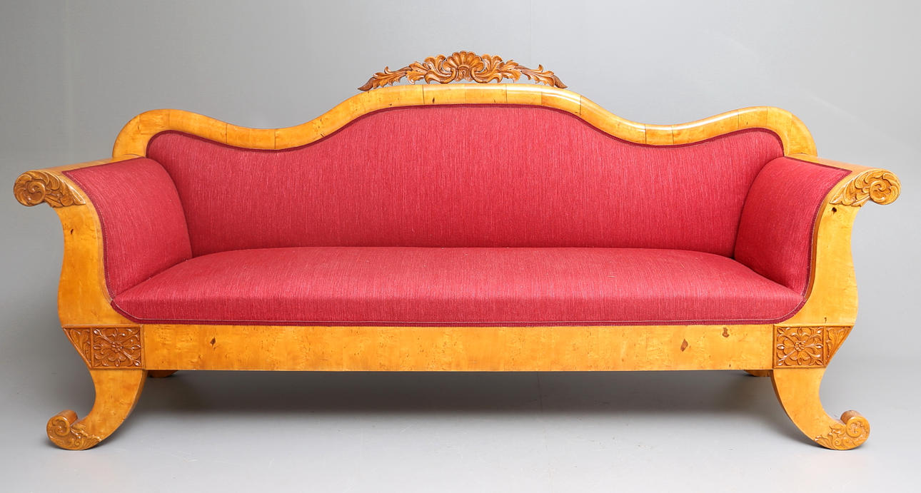 SOFFA, Biedermeier, 1830-40 tal.