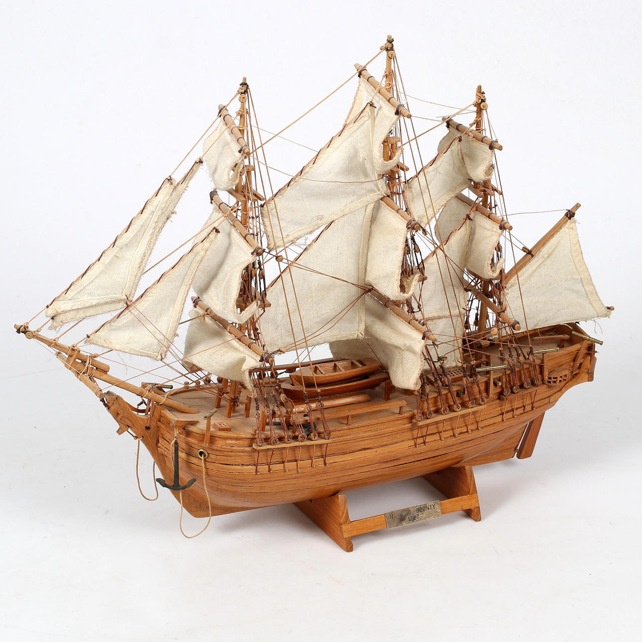 SCHIFFSMODELL, Holz, HMS Bounty, 1900er Jahre.