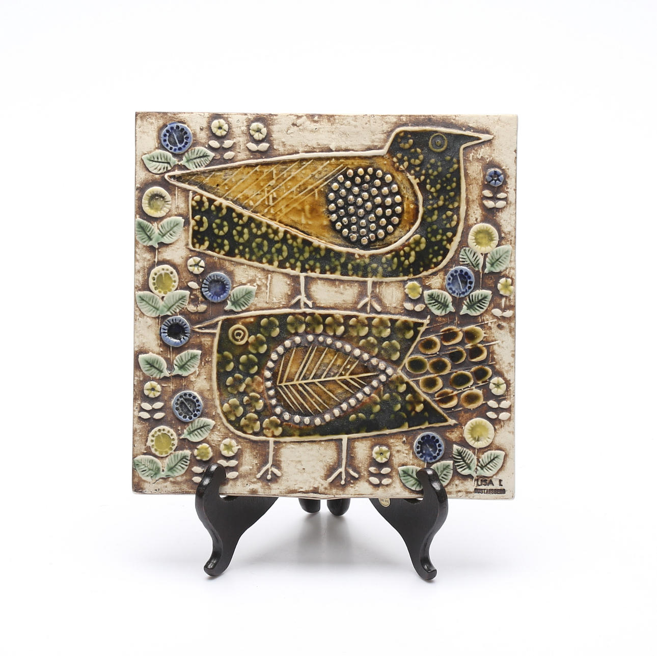 LISA LARSON. Relief, stentøj, Gustavsberg.