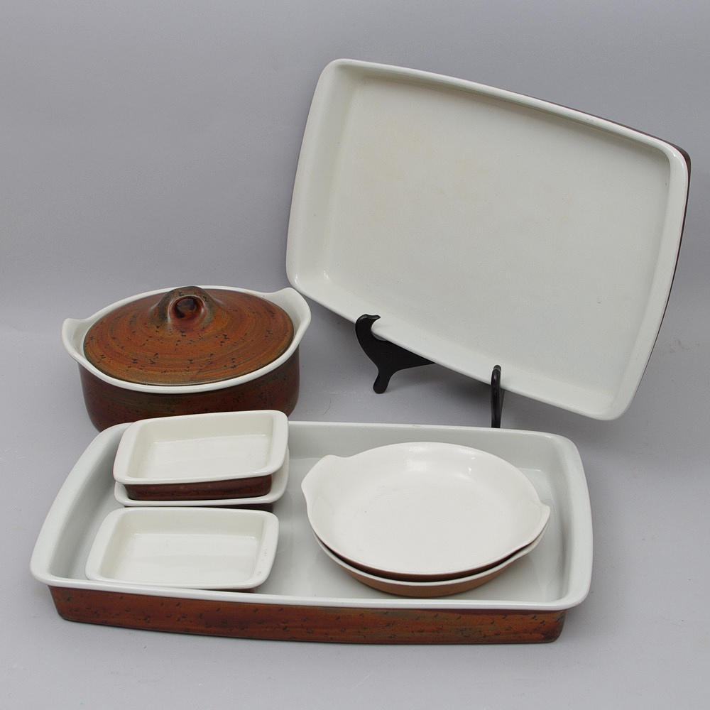 MATSERVISDELAR, "Coq", Stig Lindberg, Gustavsberg.