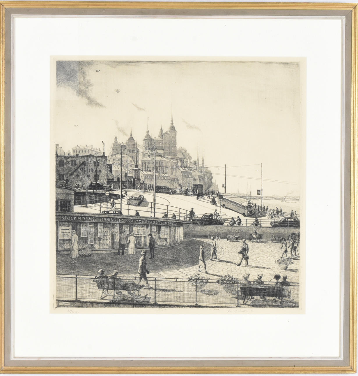 HARALD SALLBERG. Etsning.