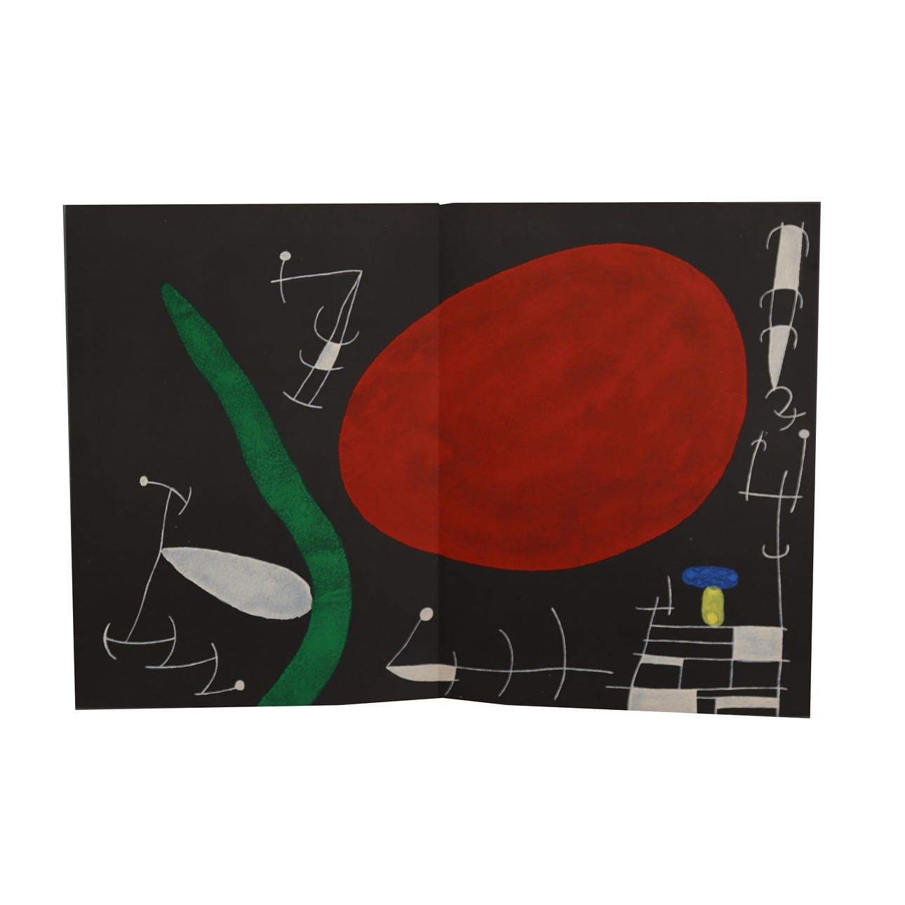 JOAN MIRÓ. "Big red sun".