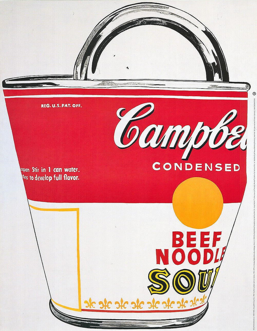 ANDY WARHOL. Campel' s soppburk, konsttryck.