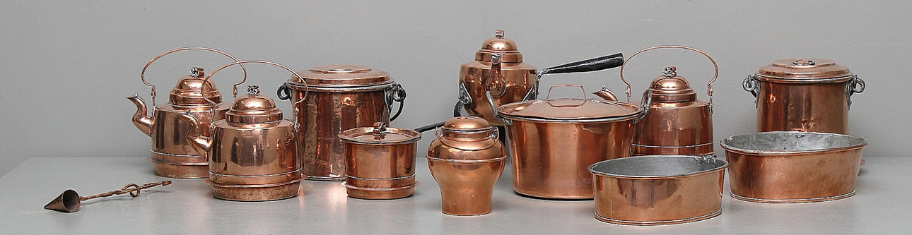 KOPPARFÖREMÅL, 1800-1900-tal.