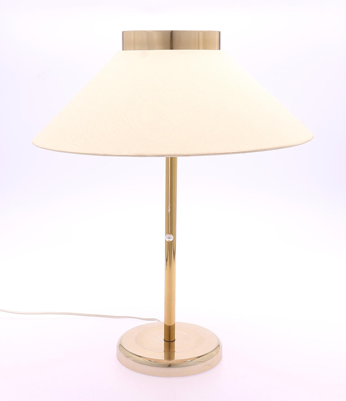 TABLE LAMP, brass, marked AMB, Sweden.
