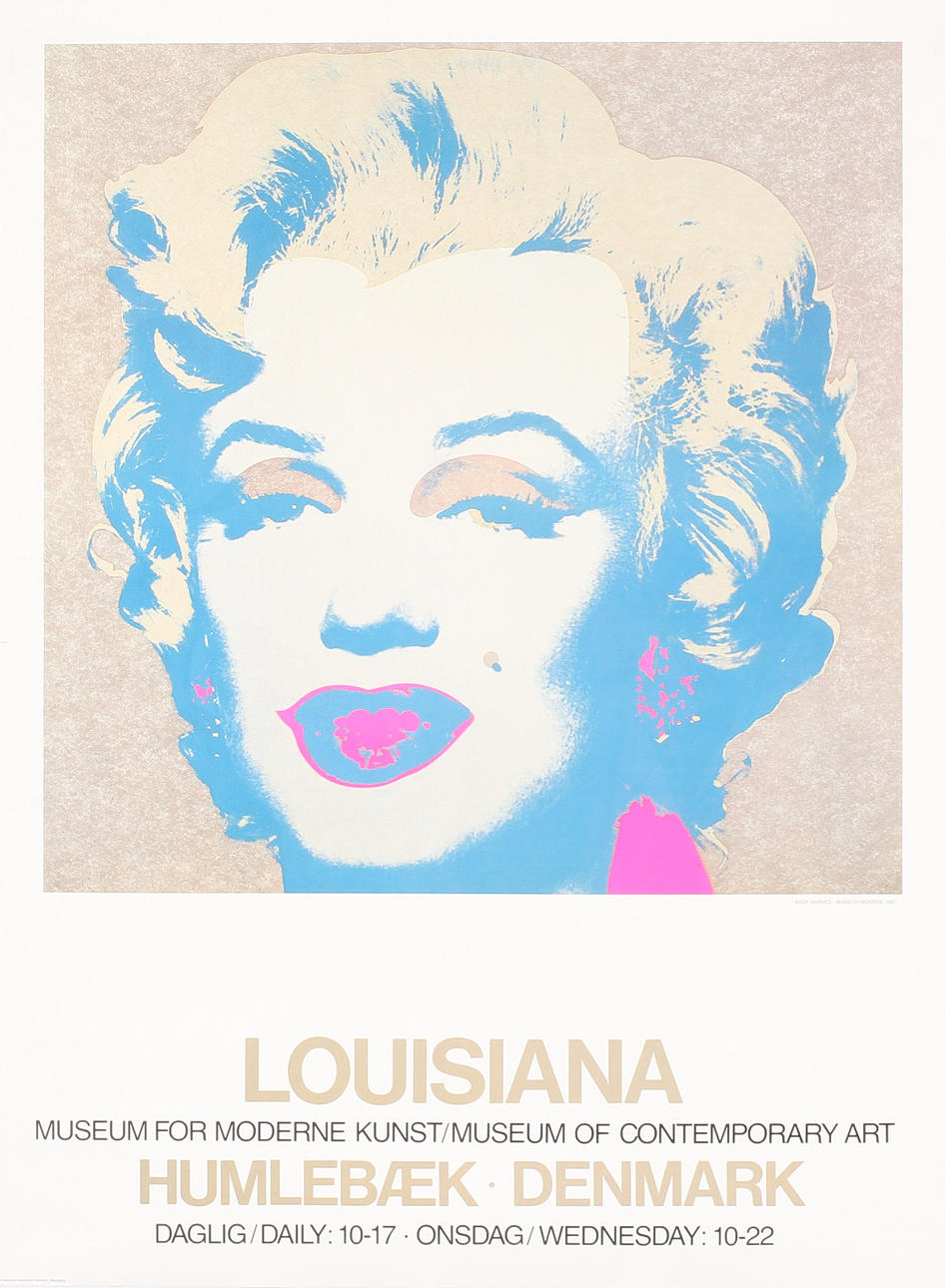 UTSTÄLLNINGSAFFISCH, Andy Warhol, Efter, från utställningen på Louisiana.
