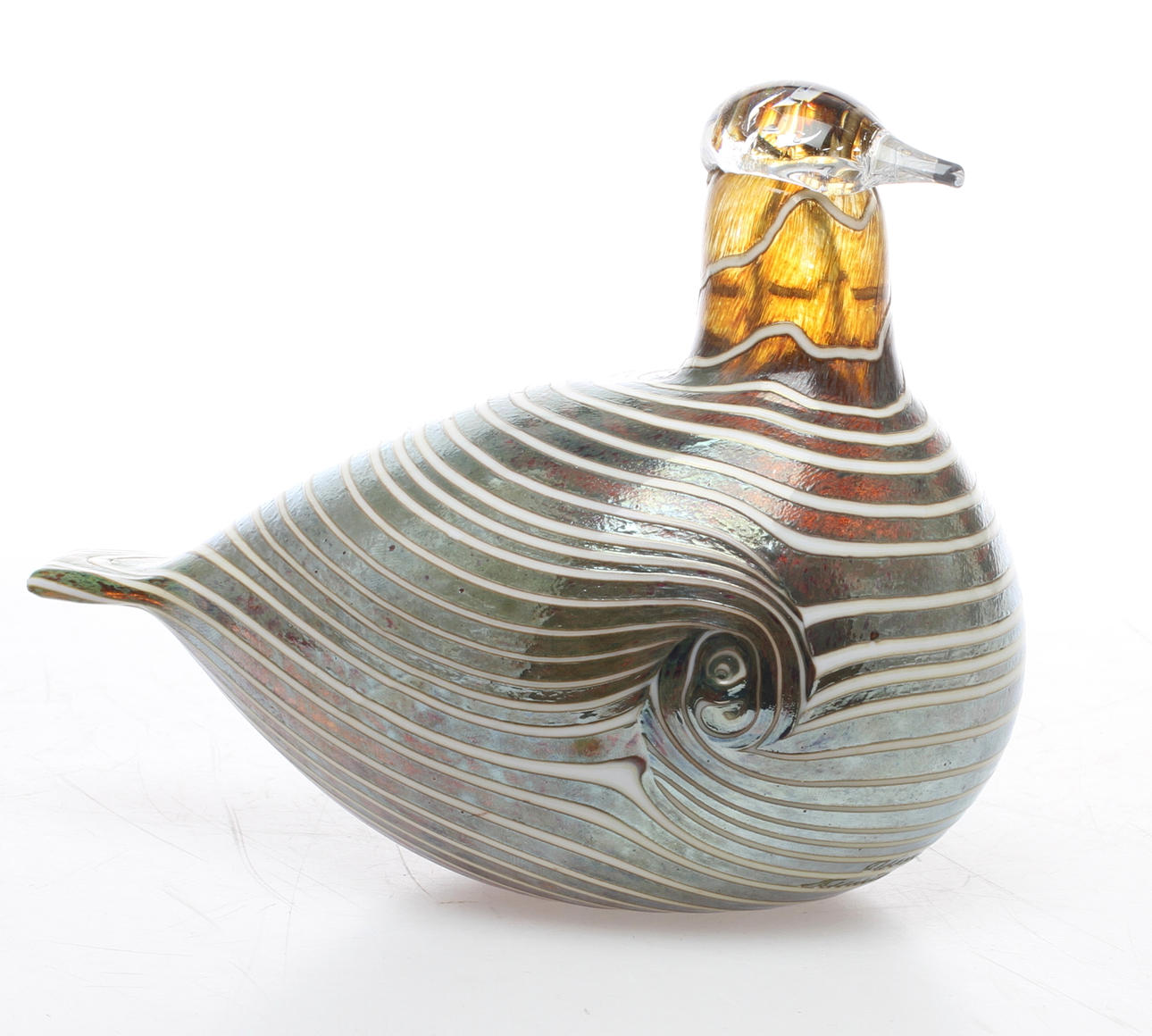 FIGURIN, Fågel, glas, Oiva Toikka, Nuutajärvi.